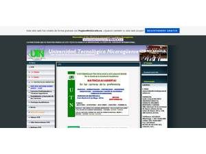 Universidad Tecnológica Nicaragüense's Website Screenshot