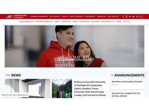 International IT University's Website Screenshot