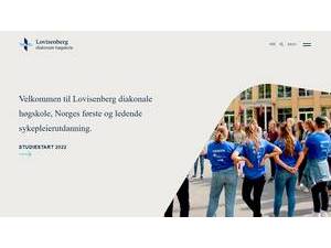 Lovisenberg Diaconal University College's Website Screenshot