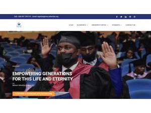 Malawi Adventist University's Website Screenshot
