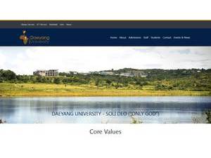 Daeyang University's Website Screenshot