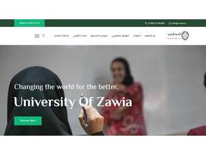 جامعة الزاوية‎‎'s Website Screenshot