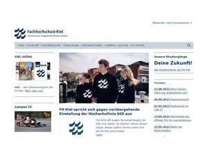 Kiel University of Applied Sciences's Website Screenshot
