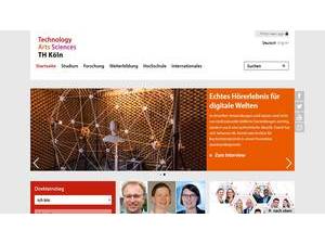 Cologne University of Applied Sciences's Website Screenshot