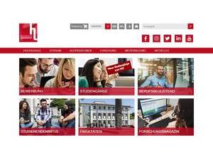 Hochschule Landshut's Website Screenshot