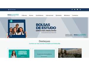 Escola Superior de Saúde do Alcoitão's Website Screenshot
