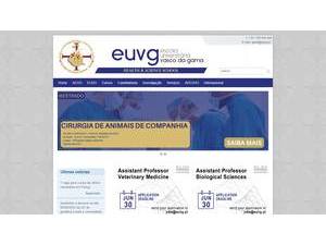 Vasco da Gama University School's Website Screenshot