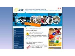 Institute of Higher Studies of Fafe's Website Screenshot