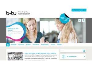 Brandenburg University of Technology Cottbus-Senftenberg's Website Screenshot