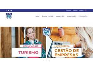 Instituto Superior de Administração e Línguas's Website Screenshot