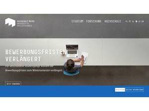 Hochschule Mainz's Website Screenshot