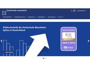Hochschule Mannheim's Website Screenshot