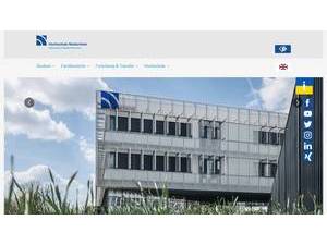 Niederrhein University of Applied Sciences's Website Screenshot