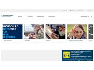 Offenburg University of Applied Sciences's Website Screenshot