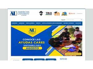 American University of Puerto Rico's Website Screenshot