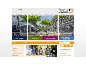 Rosenheim University of Applied Sciences's Website Screenshot