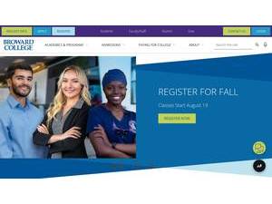 Broward College's Website Screenshot