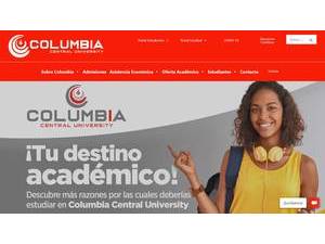 Columbia Central University's Website Screenshot