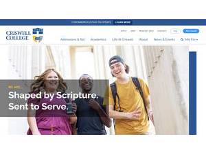 Criswell College's Website Screenshot