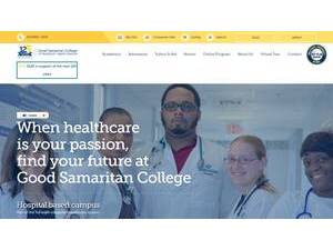 Good Samaritan College of Nursing and Health Science's Website Screenshot