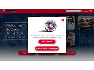 Hodges University's Website Screenshot