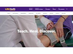 Louisiana State University Health Sciences Center-Shreveport's Website Screenshot