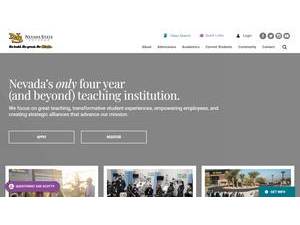 Nevada State College's Website Screenshot