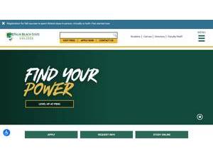 Palm Beach State College's Website Screenshot