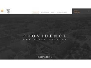 Providence Christian College's Website Screenshot