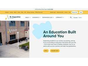Saint Augustine College's Website Screenshot
