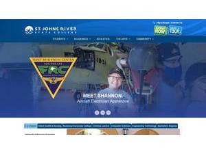 St. Johns River State College's Website Screenshot