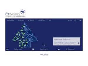 Fachhochschule Wedel's Website Screenshot