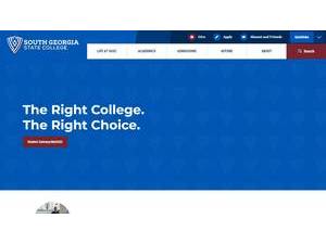 South Georgia State College's Website Screenshot