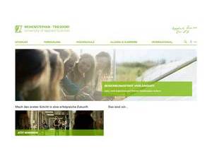 Hochschule Weihenstephan-Triesdorf's Website Screenshot