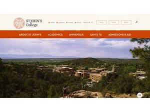 St John's College's Website Screenshot