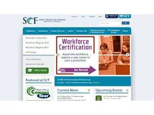 State College of Florida-Manatee-Sarasota's Website Screenshot