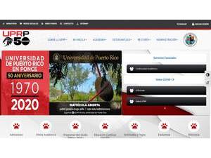 Universidad de Puerto Rico en Ponce's Website Screenshot