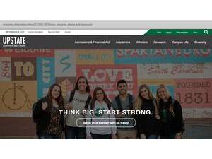 University of South Carolina-Upstate's Website Screenshot