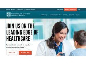 University of St. Augustine for Health Sciences's Website Screenshot