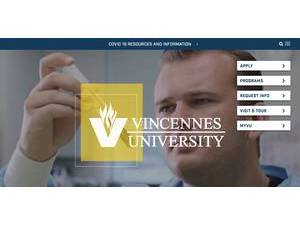 Vincennes University's Website Screenshot