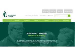 Wilmington College's Website Screenshot