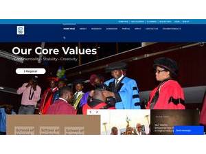 Gideon Robert University's Website Screenshot