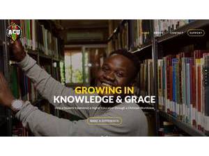 Africa Christian University's Website Screenshot