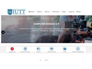 International University of Technology Twintech's Website Screenshot