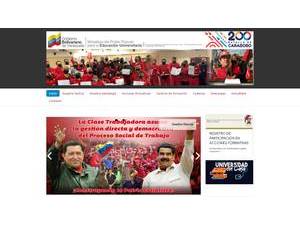 Universidad Bolivariana de Trabajadores Jesús Rivero's Website Screenshot