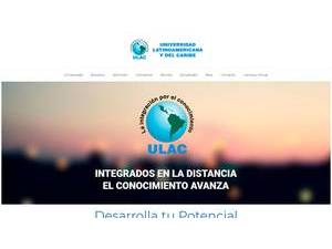Universidad Latinoamericana y del Caribe's Website Screenshot