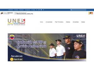 Universidad Nacional Experimental de la Seguridad's Website Screenshot