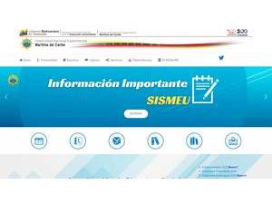 Universidad Nacional Experimental Marítima del Caribe's Website Screenshot