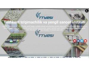Tashkent Institute of Textile and Light Industry's Website Screenshot