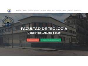 Facultad de Teología del Uruguay Mons. Mariano Soler's Website Screenshot